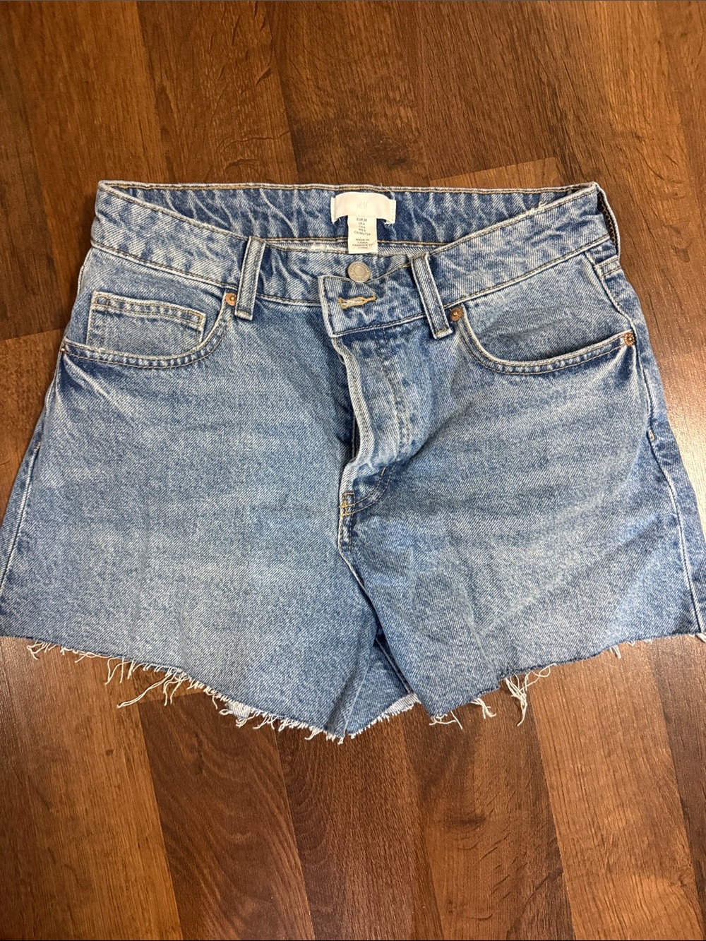 H&M Light Blue Denim Cutoff Shorts